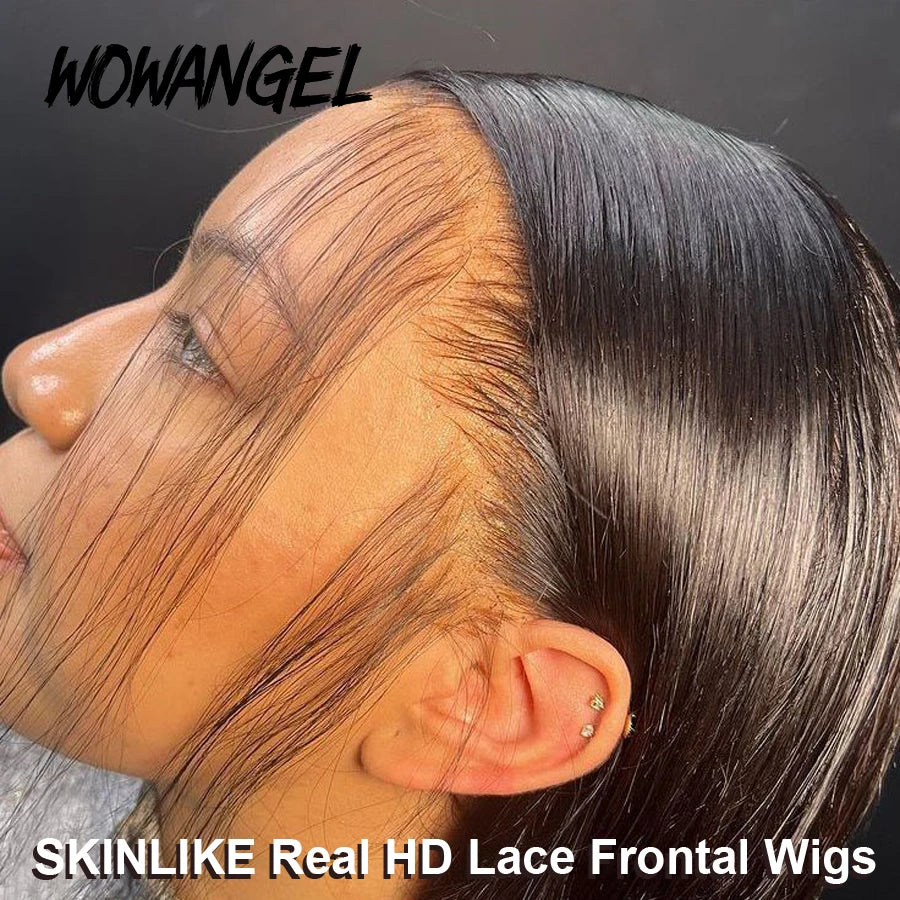 36inch 13x6 HD Lace Frontal Wigs Straight Invisible HD Lace Melt Skins Silk Natural Scalp 5x5 Lace Closure Wigs Human Hair Wigs