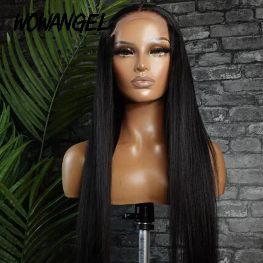 250% Real HD Lace Closure Wig 7X7/6X6/5X5 Closure Wig Pre Plucked Glueless 100% Human Hair Bone Straight Natural Wig For Woman