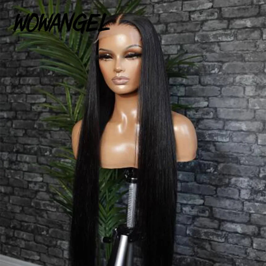 250% Real HD Lace Closure Wig 7X7/6X6/5X5 Closure Wig Pre Plucked Glueless 100% Human Hair Bone Straight Natural Wig For Woman