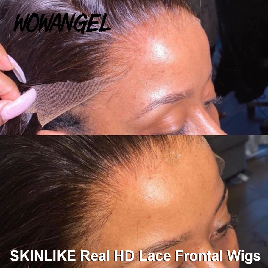 36inch 13x6 HD Lace Frontal Wigs Straight Invisible HD Lace Melt Skins Silk Natural Scalp 5x5 Lace Closure Wigs Human Hair Wigs