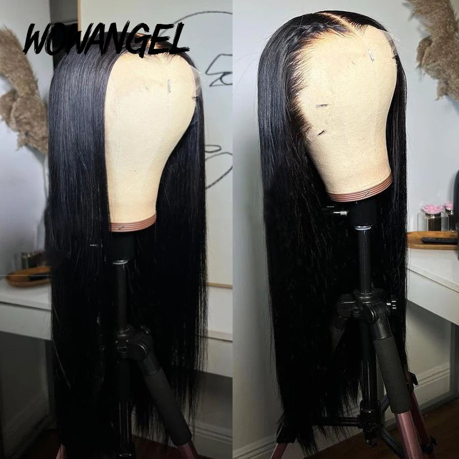 36inch 13x6 HD Lace Frontal Wigs Straight Invisible HD Lace Melt Skins Silk Natural Scalp 5x5 Lace Closure Wigs Human Hair Wigs