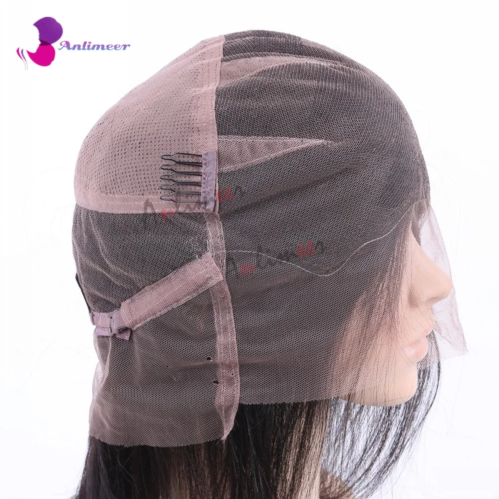 Glueless Body Wavy Fringe Wigs Black Blonde Highlight Pre Plucked 13x4 Silk Top Lace Front Wigs With Bangs 13x6/360 Lace Wigs