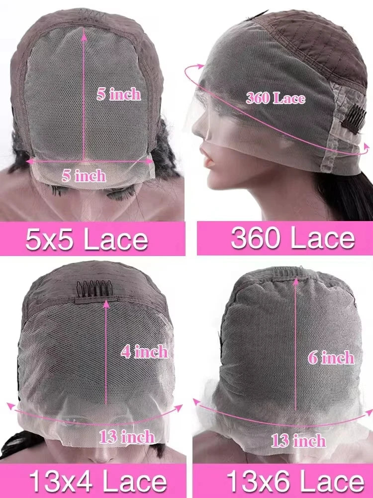 40 Inch Extra Long 250% Density Natural Black 13x6 HD Lace Frontal Bone Straight Silky Soft 13x4 Remy Human Hair Wigs Pre Plucked Hairline Bleached Knots Invisible Wear and Go 5x5 Glueless Closure Thick Full Ends