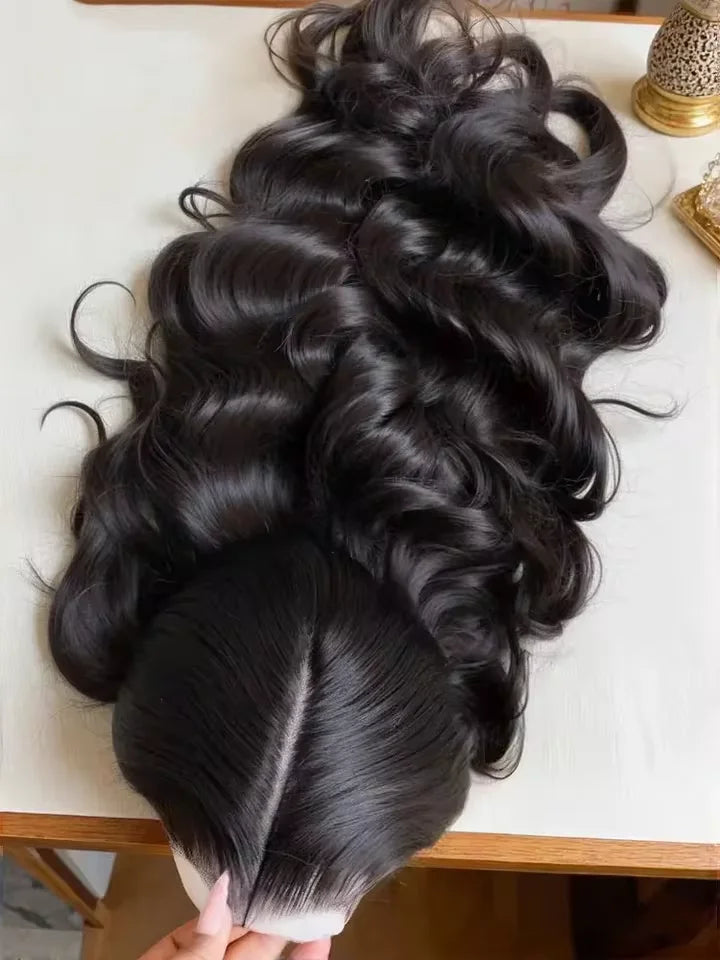360 Lace Wigs with Drawstring 250% density Body Wave Human Hair wigs Hidden Strap Bone 36inch Lace Frontal Wigs
