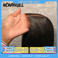 Wow Angel 5x5 Wear Go HD Lace Closure Glueless Wigs 28in Malaysian Straight Wig Pre Plucked Human Wigs Ready to Go Wig For Woman