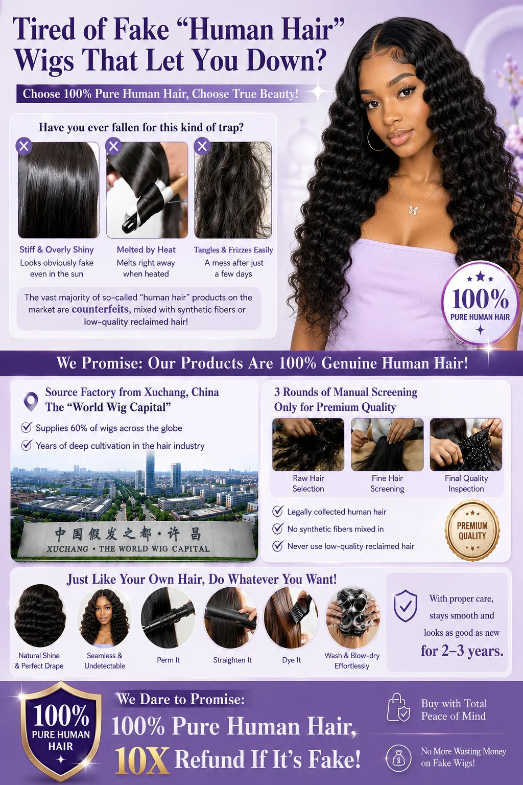 100% Human Hair Brazilian Deep Wave 300% Density 40 Inch Wigs Loose Water Wave Lace Front Wig 4x4 13x6 HD Lace Human Hair Wig