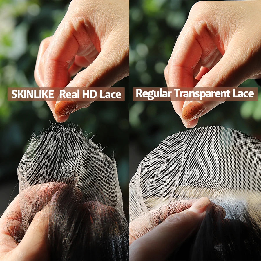 32in Skinlike Real 13x6 HD Lace Front Human Hair Wigs Body Wave HD Transparent 5x5 HD Lace Closure Wigs For Women Pre plucked