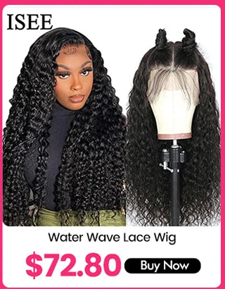 ISEE 360 Kinky Curly Wear Go Glueless Wig With Invisi Draw-strings Pre-Cut Lace Wear Go Wigs Pre-Bleached Knots  Human Hair Wig