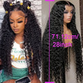 Pre Plucked Natural Color 5x5 13x4 Transparent Lace Front Wig Water Wave Lace Front Wig 200% Density Human Hair Wig