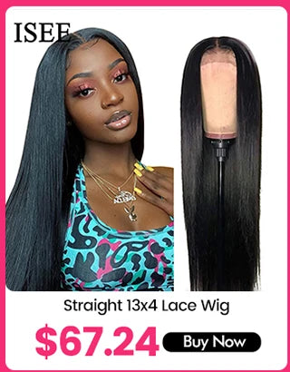 ISEE 360 Kinky Curly Wear Go Glueless Wig With Invisi Draw-strings Pre-Cut Lace Wear Go Wigs Pre-Bleached Knots  Human Hair Wig