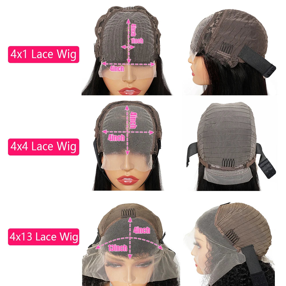 300% Density Body Wave Human Hair Wigs For Women 13x4 Hd Transparent Lace Frontal Pre-Plucked 4x4 Closure Indian Remy Hair Wig