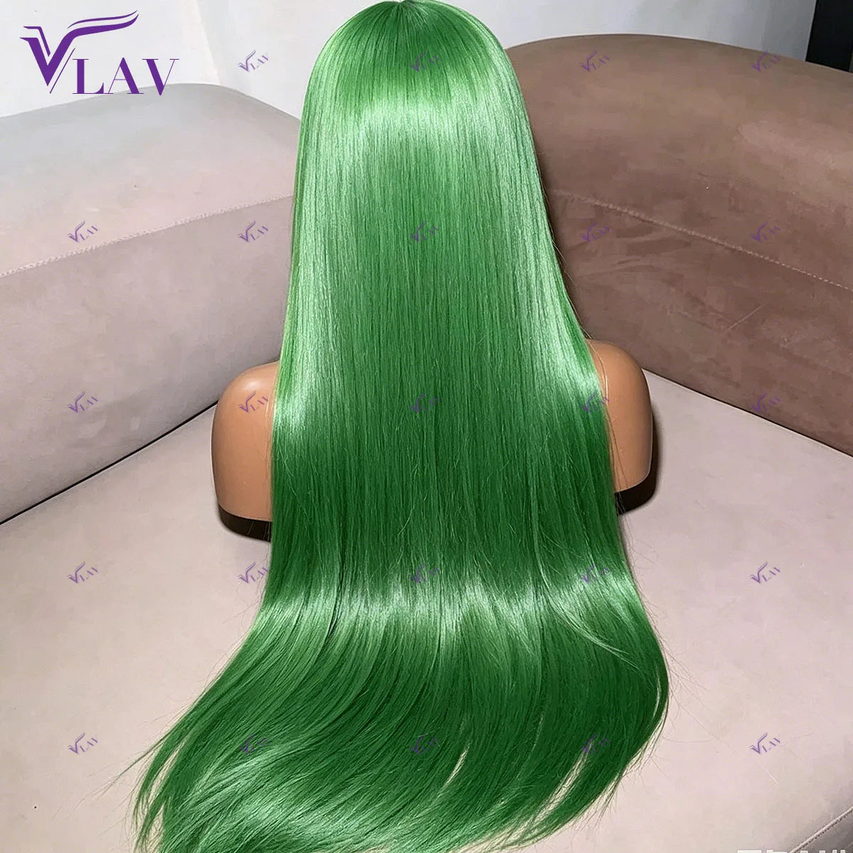 Green Color Silky Straight 13×4/13×6/360 HD Transparent Lace Frontal Wigs Preplucked For Women Glueless Wigs Human Hair