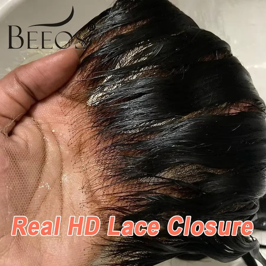 Body Wave Visible 5*5 13x6 13*4 HD Transparent Lace Frontal Melt Skins 6x6 HD Lace Closure Human Hair Remy Hair Pre Plucked