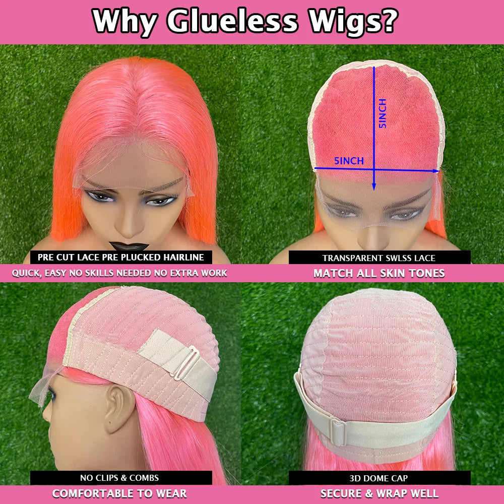 Blonde Colored Human Hair Wig 13x6 13x4 Transparent Lace Front Wig For Women PrePlucked Blonde Human Hair Wig With Dark Root