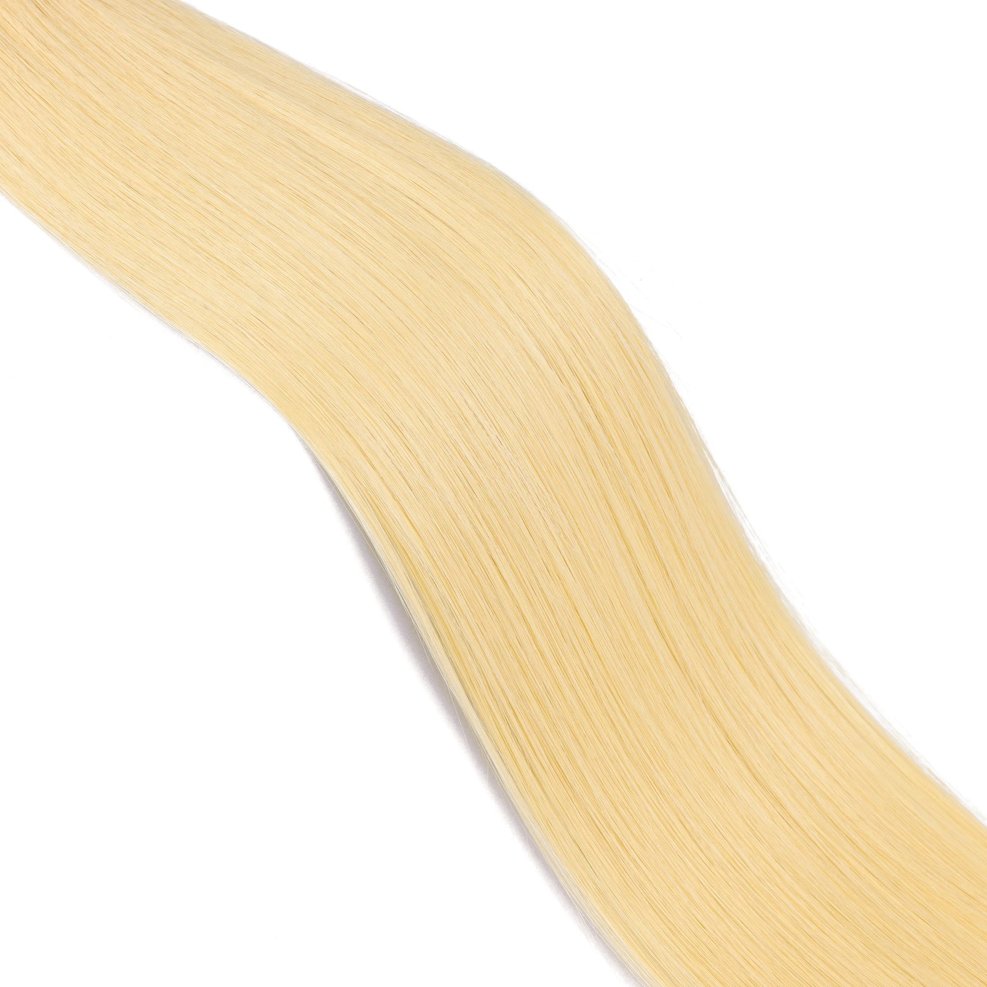 Kiikiigirl Invisible Feather Hair Extensions Feather Weft Hair Bundles Straight Blonde Human  Hair Weft 45cm 100strands