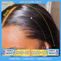 13x6 HD Full Lace Frontal Wigs 250% Invisible HD Lace Front Human Hair Wigs  Straight Melt Skins Pre Plucked Brazilian Hair Wig