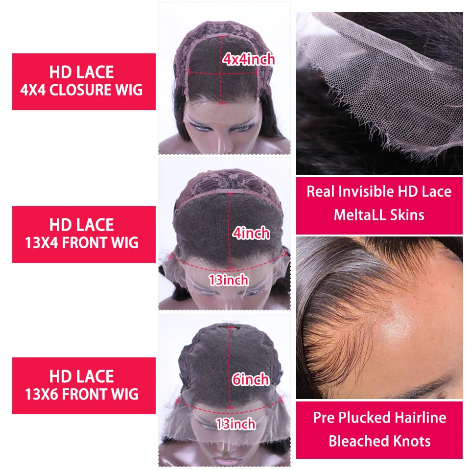 Queen Hair Bone Straight Real HD Lace Double Drawn FULL END Vietnamese Raw Hair Straight Pre Plucked Frontal Closure Wig