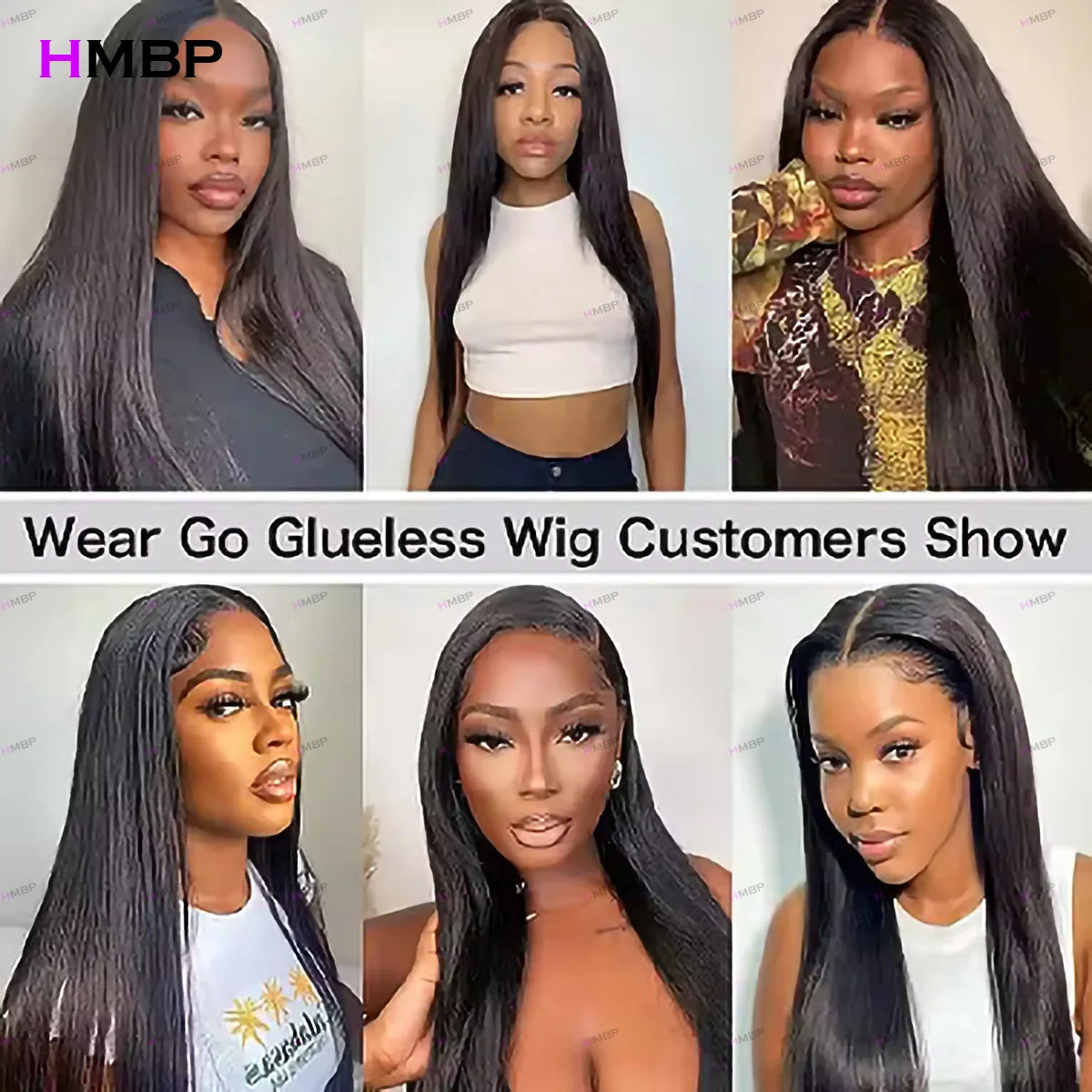 M-Shaped Hairline Straight Human Hair Wig 400 Density 9x6/13x6 HD Lace Front Wig Glueless Wear And Go Pre Plucked For Women HMBP