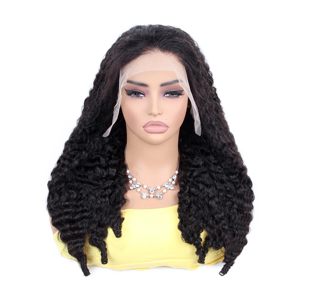 280% High Density 3C4A Burmese Curly Human Hair Wigs HD Transparent 13x4 13X6 Lace Front Wigs for Women Brazilian 100% Raw Hair