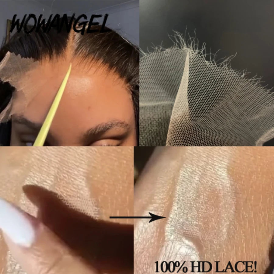 32 inch HD Lace Frontal With Bundles Deep Wave Human Hair 5x5/6x6/13x4/13x6 Brazilian Remy Hair Melt Skins Hair Weave Extension