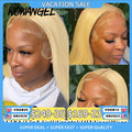 Wow Angel 613 HD Lace Frontal Wig 13X6 Full Lace Front Straight Wig Human Hair Wig Pre Plucked Natural Scalp For Woman Glueless