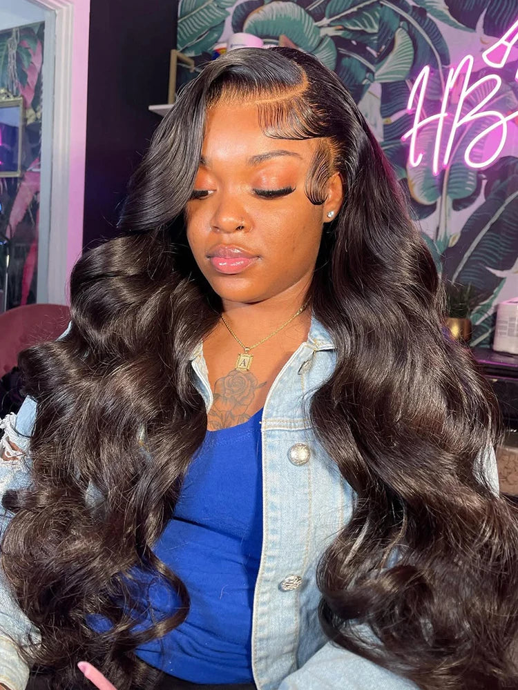 Alipearl Hair 6x8 Ultra Undetectable HD Lace Wig Side Part Glueless Body Wave Ready To Go Wig With Natural Black