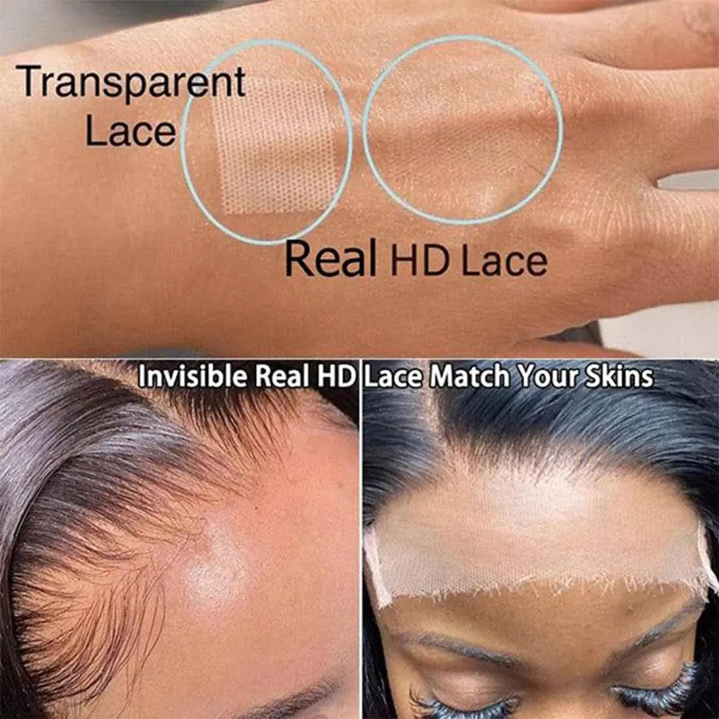Green Color Silky Straight 13×4/13×6/360 HD Transparent Lace Frontal Wigs Preplucked For Women Glueless Wigs Human Hair