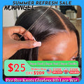 Bye Bye Knots Wigs 5x5 HD Lace Closure Wigs Natural Scalp 28inch Glueless Wigs Human Hair Ready to Wear Brazilian Hair For Woman