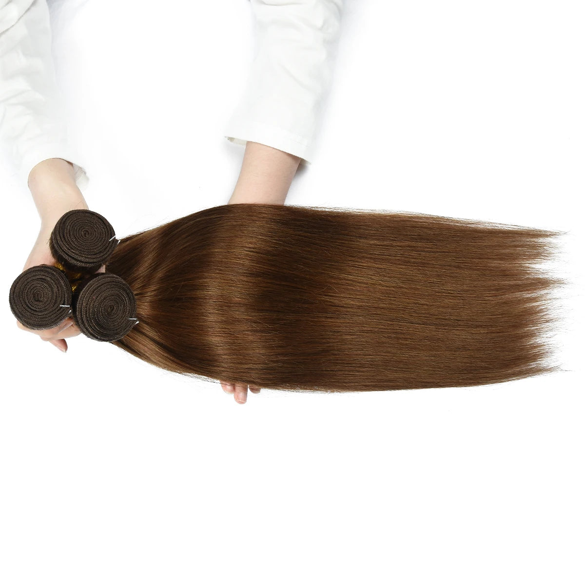 #6 #8 #10 Straight Human Hair Bundles Wholesale Hair Weaving Bundles Customize Hair Extension Remy Human Hair Weave 10A