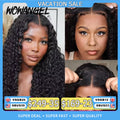 7x7 6x6 5x5 Glueless HD Lace Closure Wig Water Wave Wig Melt Skin Pre Plucked Curly Human Hair Wigs Ready to Wear Wigs For Woman
