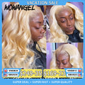 32inch 250% 13x6 HD Lace Frontal Wigs Melt Skins Natural Scalp 613 Blonde Body Wave Wig HD Lace Closure Human Hair Wigs Glueless
