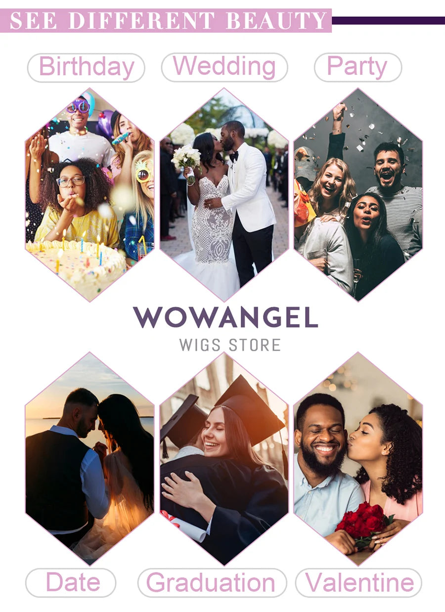Wow Angel Chocolate Brown Glueless Wig 5x5 HD Lace Closure Body Wave Wigs Human Hair Wig Natural Scalp Melt Skins Wear To Go Wig