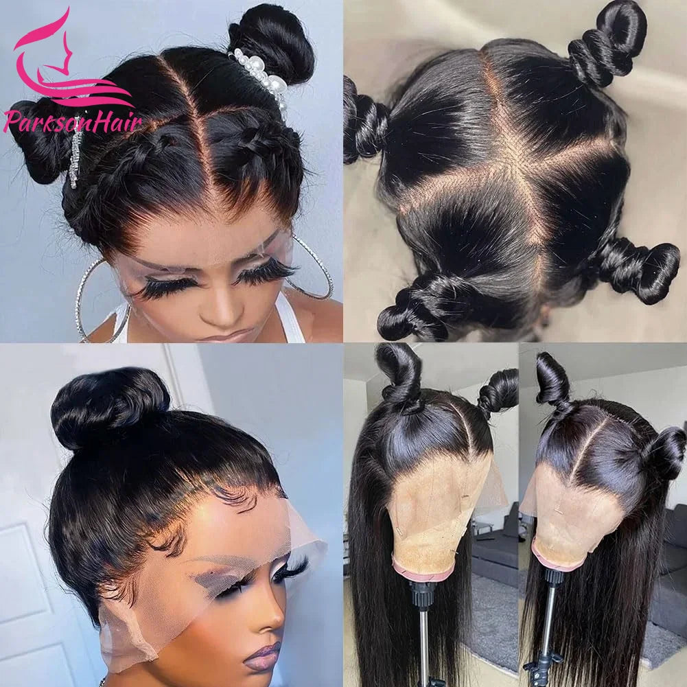 Body Wave Dark Blue  HD Honey Blonde Natural Colored Lace Front Wig Full Lace Frontal Wigs For Black Women 100% Human Hair