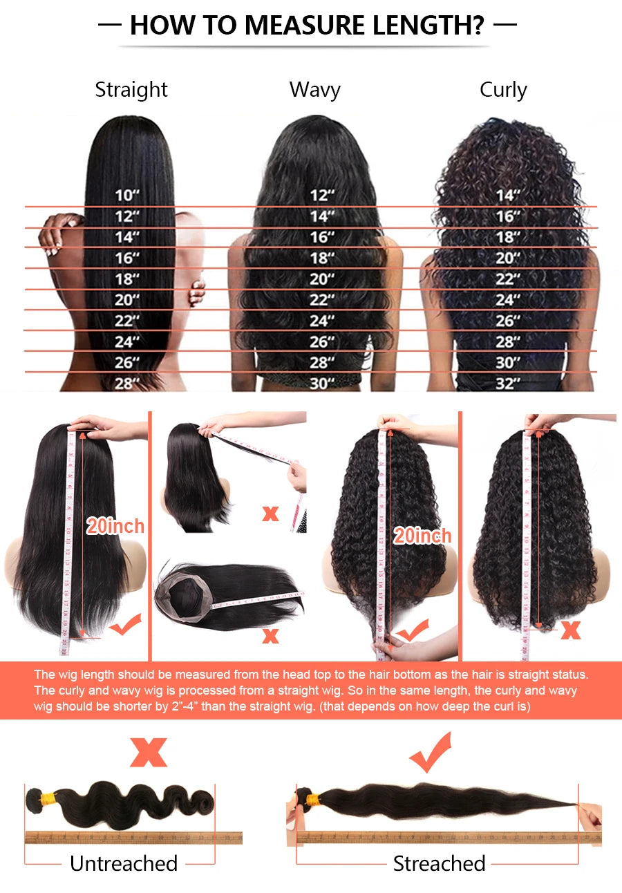 Glueless Curly Baby Hair 13*4 Real HD Lace Frontal Wig Kinky Edge Kinky Straight 5*5 HD Tranparent Lace Closure Human Hair Wigs
