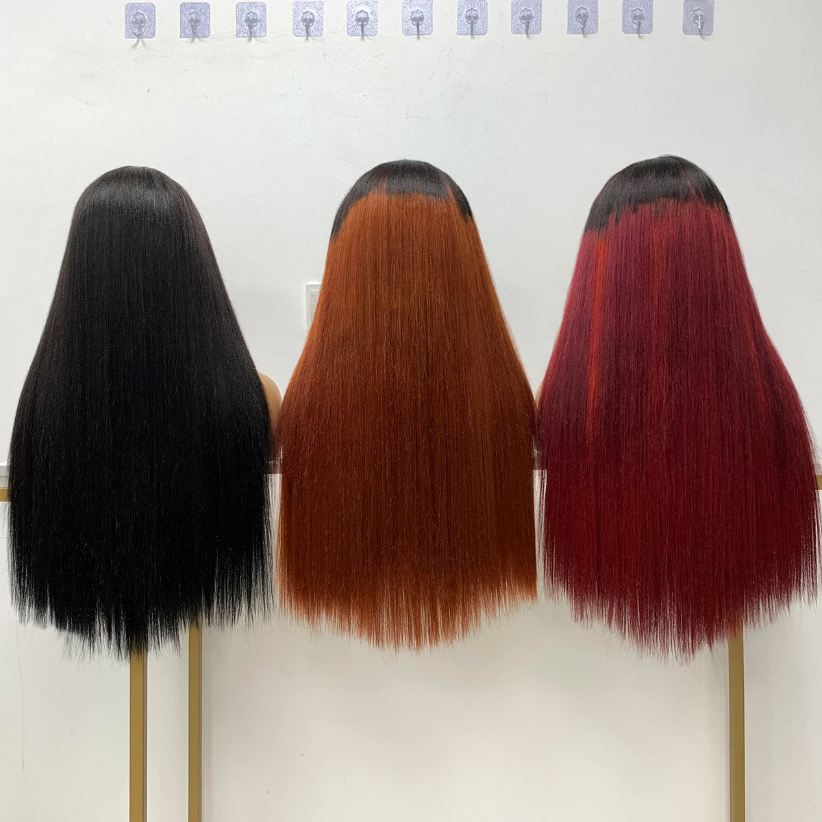 TB/118R Yaki Straight Lace Front Human Hair Wigs For Women High Density 5x5 Lace Front Wig Mixed Synthetic Human Hair Wig Sophie