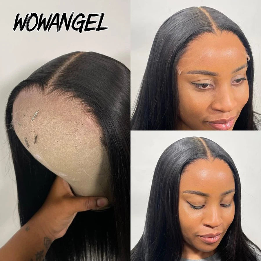 Bye Bye Knots Wigs 5x5 HD Lace Closure Wigs Natural Scalp 28inch Glueless Wigs Human Hair Ready to Wear Brazilian Hair For Woman