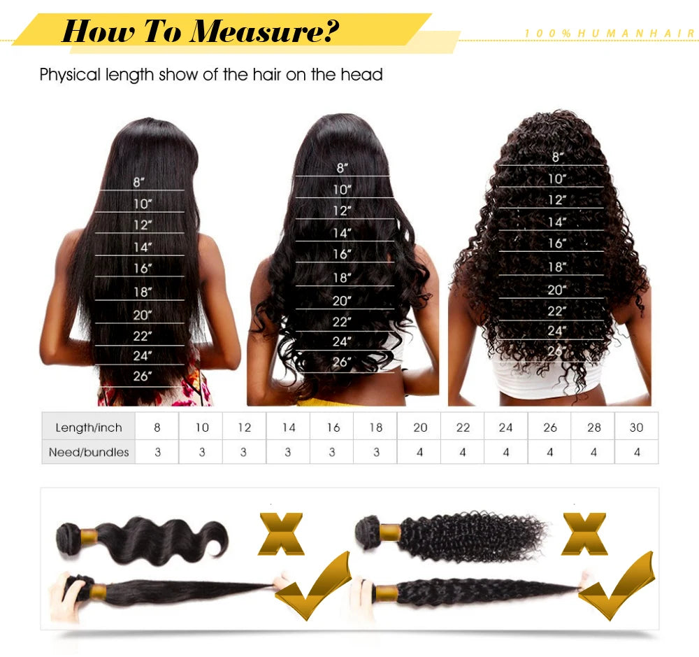 Human Hair Bundles with Closure Body Wave Bundles with Lace Closure Brazilian Human Hair Weave Virgin Hair Weft Natural Color