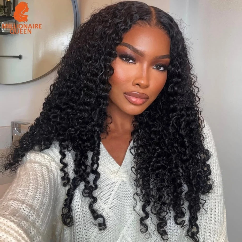 Millionaire Queen 15A Crochet Feather Human Hair Burmese Curly Pre-Separated Crochet Hair Extensions On Sale 100% Human Hair