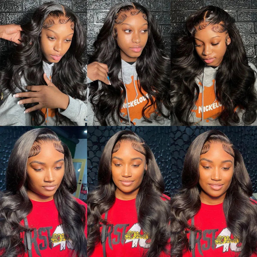 Wowangel 13x6 Full Lace Frontal Wig HD Lace Frontal Wigs Body Wave Human Hair Wigs 250% HD Lace Closure Wigs Melt Skins Glueless